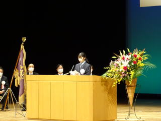 生徒代表のことば